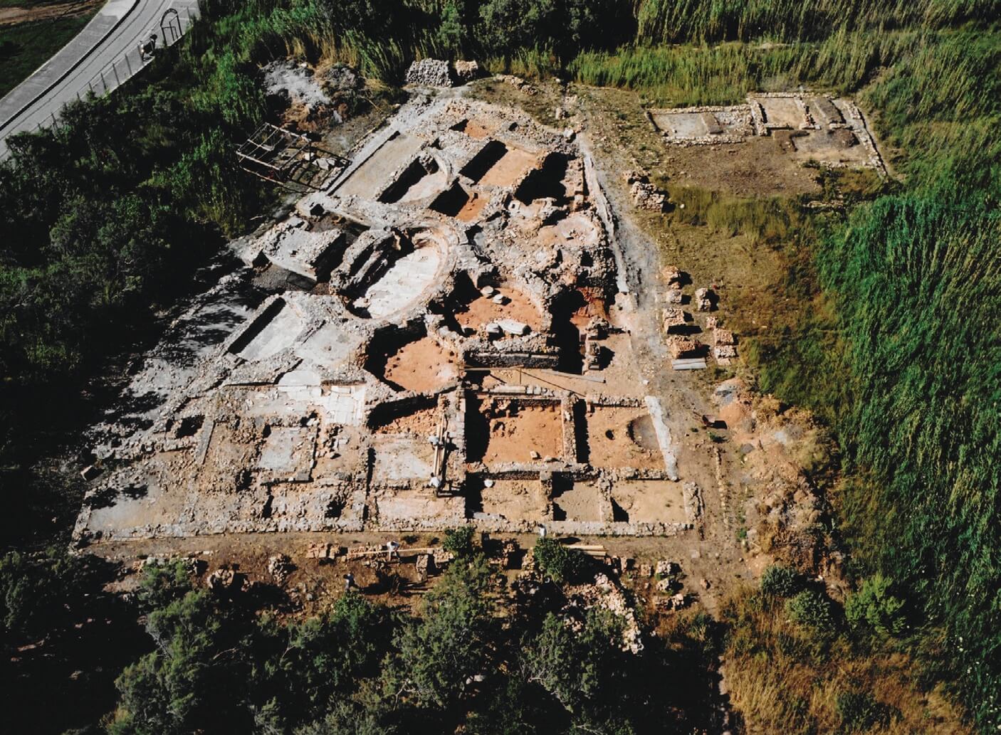 Aerial photograph of the bath installation-balneum.