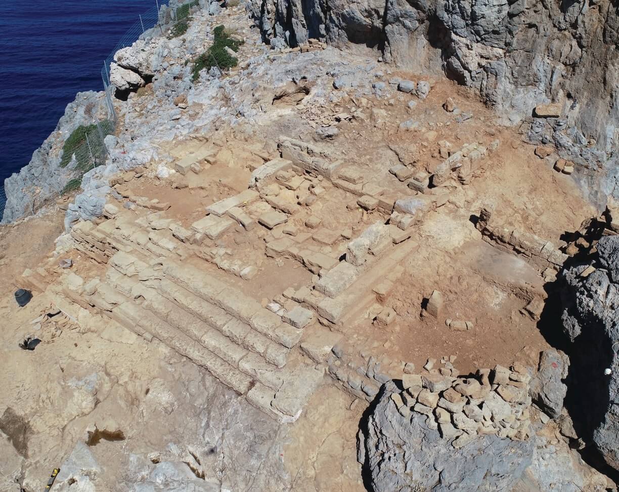 The Temple of Demeter on the saddle of the acropolis (5th century BC).